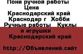 Пони ручной работы › Цена ­ 500 - Краснодарский край, Краснодар г. Хобби. Ручные работы » Куклы и игрушки   . Краснодарский край